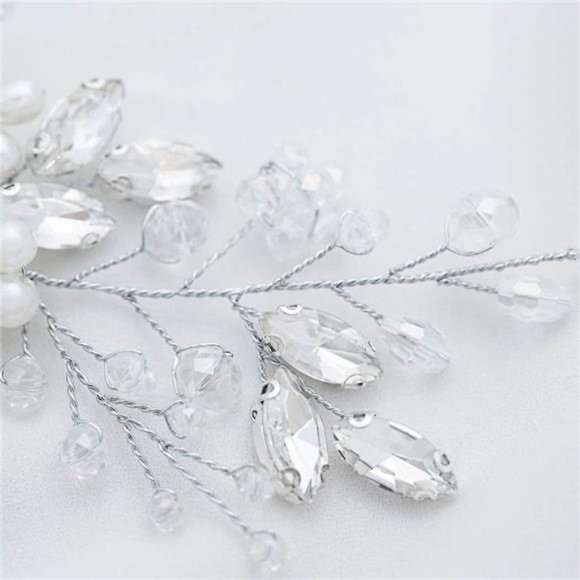 Silver Wedding Hair Comb | Bridal Accessories - Picture 3 of 7